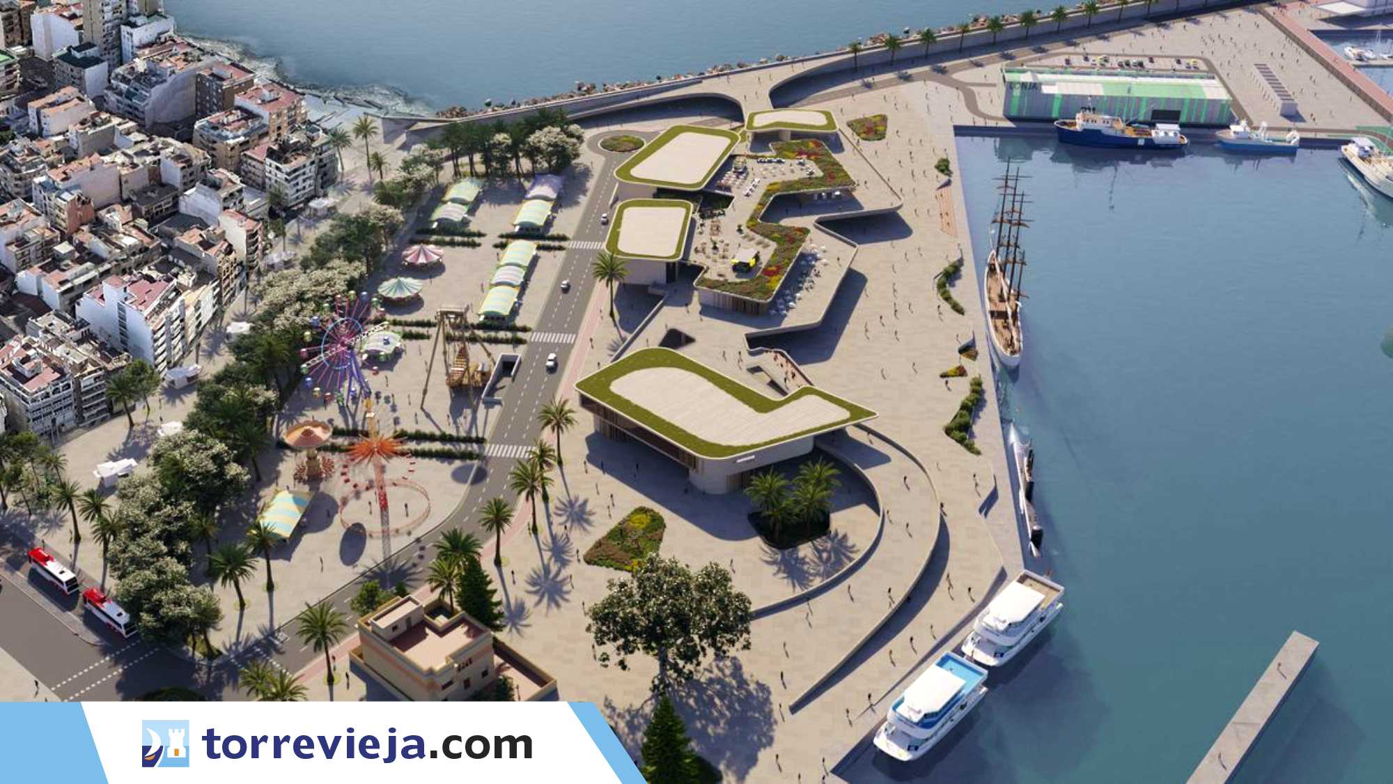 Paseo-del-Mar-Zona-de-ocio-puerto-de-Torrevieja